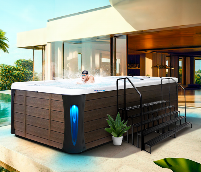 Calspas hot tub being used in a family setting - Roanoke